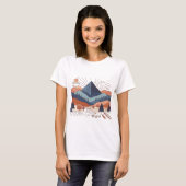 Berglandschaft T - Shirt der Frau (Vorne ganz)