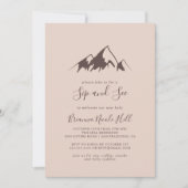 Berglandschaft überwinden und sehen einladung (Vorderseite)