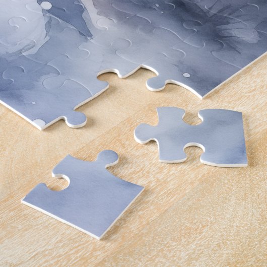 Berglandschaft und Dorf in Snowy Scene Puzzle (Seite)