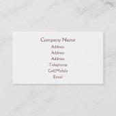 BERGLANDSCHAFT VISITENKARTE (Rückseite)