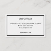 Berglandschaft Visitenkarte (Rückseite)