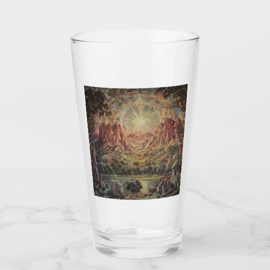 Berglandschaft (von Konstantin Bogaevsky) Glas (Vorderseite)