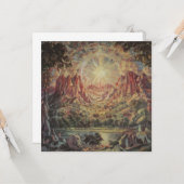 Berglandschaft (von Konstantin Bogaevsky) Karte (Vorderseite/Rückseite Beispiel)