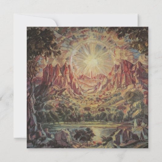 Berglandschaft (von Konstantin Bogaevsky) Karte (Vorderseite)