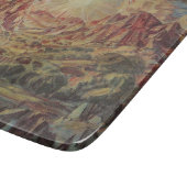 Berglandschaft (von Konstantin Bogaevsky) Schneidebrett (Ecke)