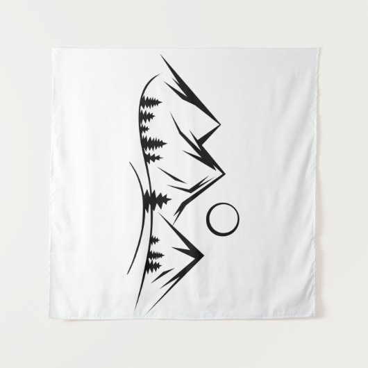 Berglandschaft Wandteppich (Vorderseite (Horizontal))