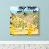 Berglandschaft Wrapped Canvas Leinwanddruck (Insitu (Holzboden))
