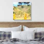 Berglandschaft Wrapped Canvas Leinwanddruck (Insitu (Schlafzimmer))