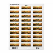 BERGLANDSCHAFTLICHE Rücksendeadressen-Aufkleber (Vorne)