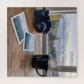 Berglandschafts-Schnappschüsse mit Kamera und Kaff Puzzle (Horizontal)