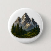 Berglandschaftsdesign Button (Vorderseite)