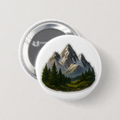 Berglandschaftsdesign Button (Vorne & Hinten)