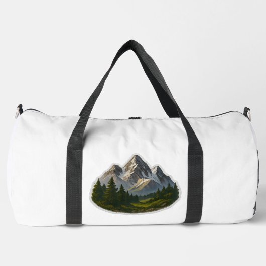 Berglandschaftsdesign Duffle Bag (Vorderseite)