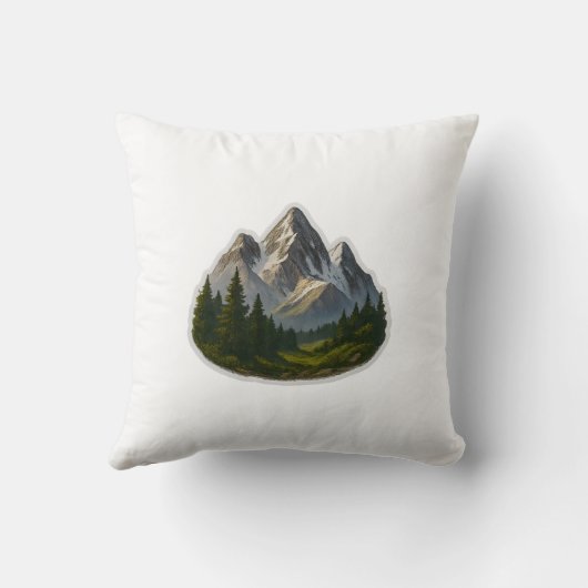 Berglandschaftsdesign Kissen (Rückseite)