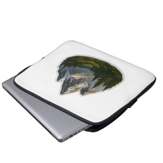 Berglandschaftsdesign Laptopschutzhülle (Vorne Knopf)