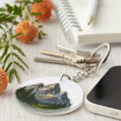 Berglandschaftsdesign Schlüsselanhänger (Vorderseite rechts)