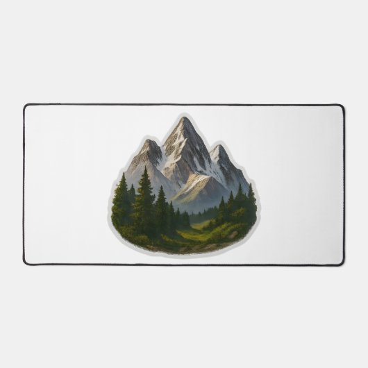 Berglandschaftsdesign Schreibtischunterlage (Vorderseite)