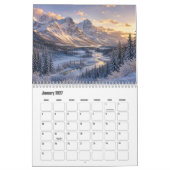 Berglandschaftskalender kalender (Jan 2027)