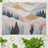 Berglänze Geschirrtuch (Gefaltet)