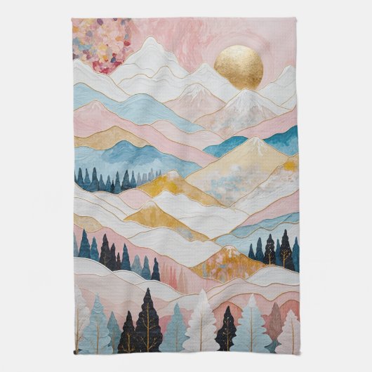 Berglänze Geschirrtuch (Vertikal)