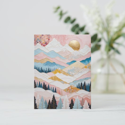 Berglänze Postkarte (Stehend Vorderseite)