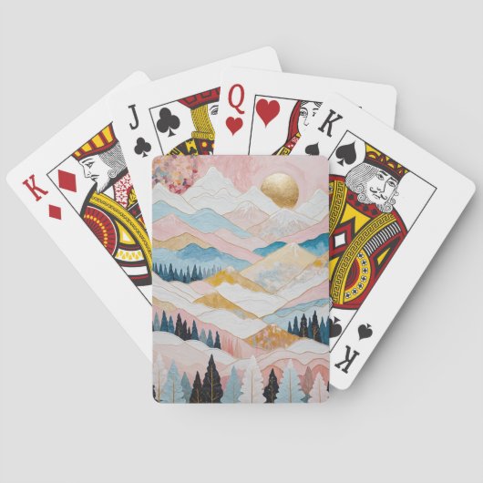 Berglänze Spielkarten (Rückseite)