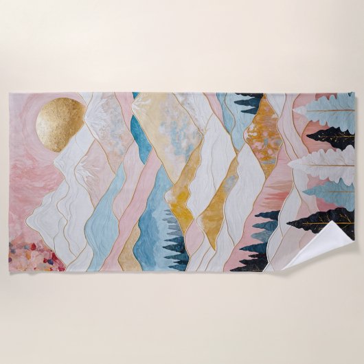 Berglänze Strandtuch (Vorderseite)