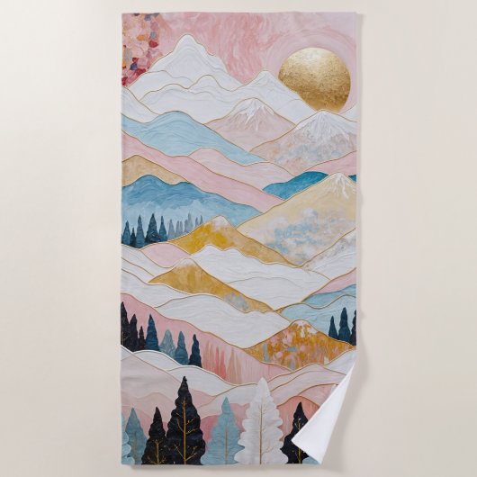 Berglänze Strandtuch (Vorderseite)