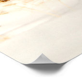 Berglauf auf einem schneebedeckten Hügel Poster (Ecke)