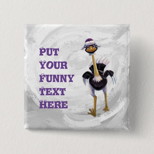 Berglauf aus Strauß Button (Vorderseite)