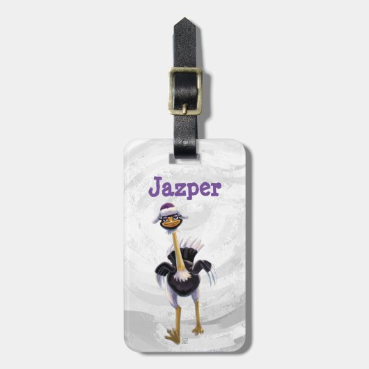 Berglauf aus Strauß Gepäckanhänger (Vorderseite vertikal)