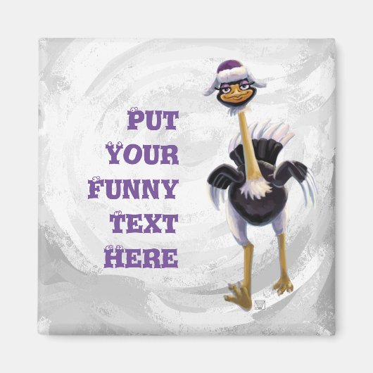 Berglauf aus Strauß Magnet (Vorne)