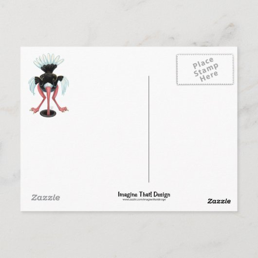 Berglauf aus Strauß Postkarte (Rückseite)