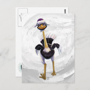 Berglauf aus Strauß Postkarte