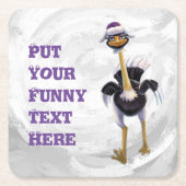 Berglauf aus Strauß Rechteckiger Pappuntersetzer (Vorderseite)