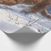 Berglauf im Schneebesen Geschenkpapier (Ecke)