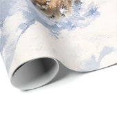 Berglauf im Schneebesen Geschenkpapier (Rolleneckpunkt)