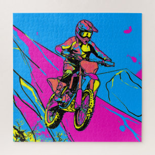 Berglauf - Motocross Puzzle