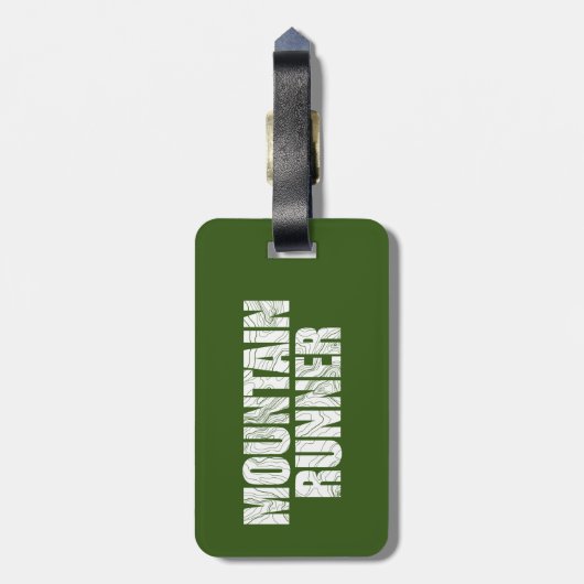 Bergläufer Gepäckanhänger (Rückseite vertikal)