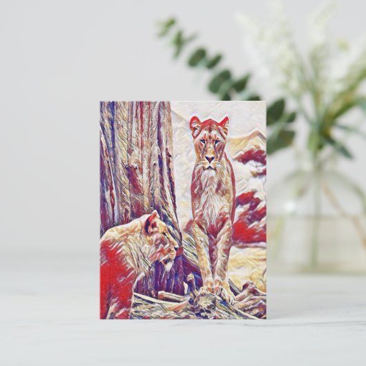 Bergleisheit Postkarte (Stehend Vorderseite)