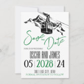 Bergliebe Grün Save The Date (Vorderseite)
