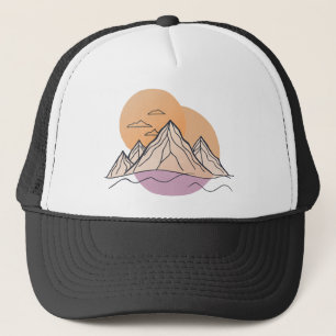 Berglinie Art Truckerkappe