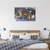 Berglöwe Leinwanddruck (Insitu (Schlafzimmer))