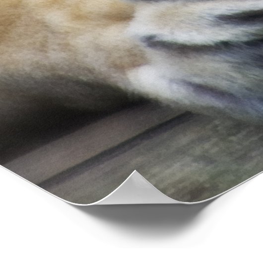 Berglöwe Poster (Ecke)