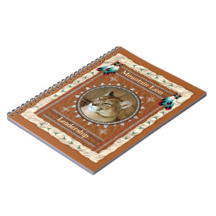 Berglöwe - Seite des Führungs-Notizbuches 80 Notizblock