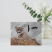 Berglöwen achten postkarte (Stehend Vorderseite)