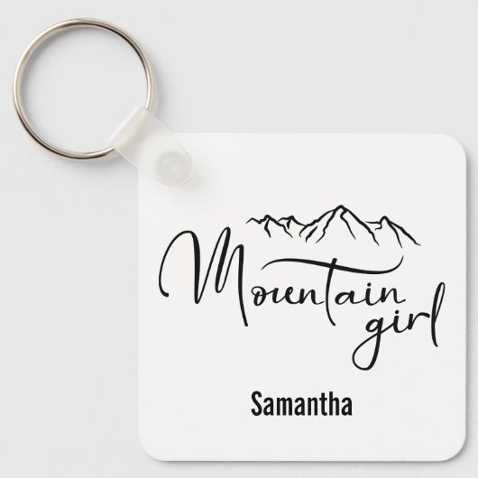 Bergmädchen mit Namen Schlüsselanhänger (Vorderseite)