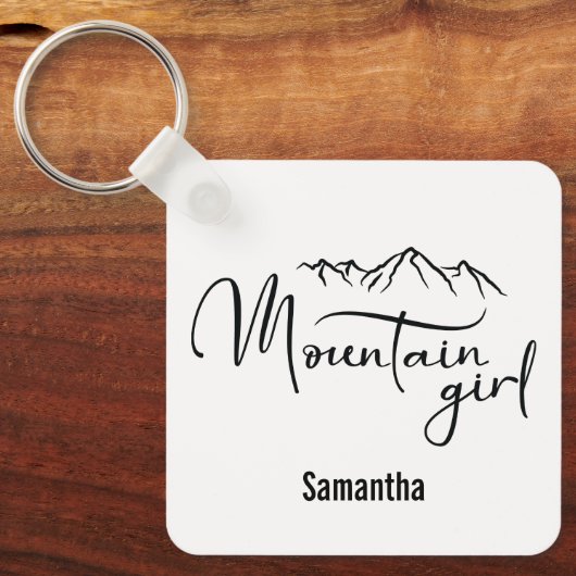 Bergmädchen mit Namen Schlüsselanhänger (Vorderseite)