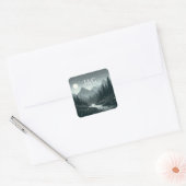 Bergmagic-Initialen Quadratischer Aufkleber (Umschlag)