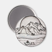 Bergmagnet Magnet (Vorderseite/Rückseite)